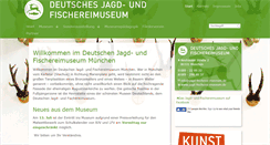Desktop Screenshot of jagd-fischerei-museum.de